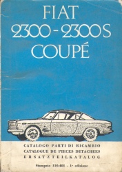 Fiat 2300S Coupe Parts Catalog