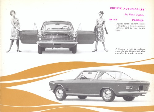 Fiat 2300S Coupe Sales Brochure # 1817 F